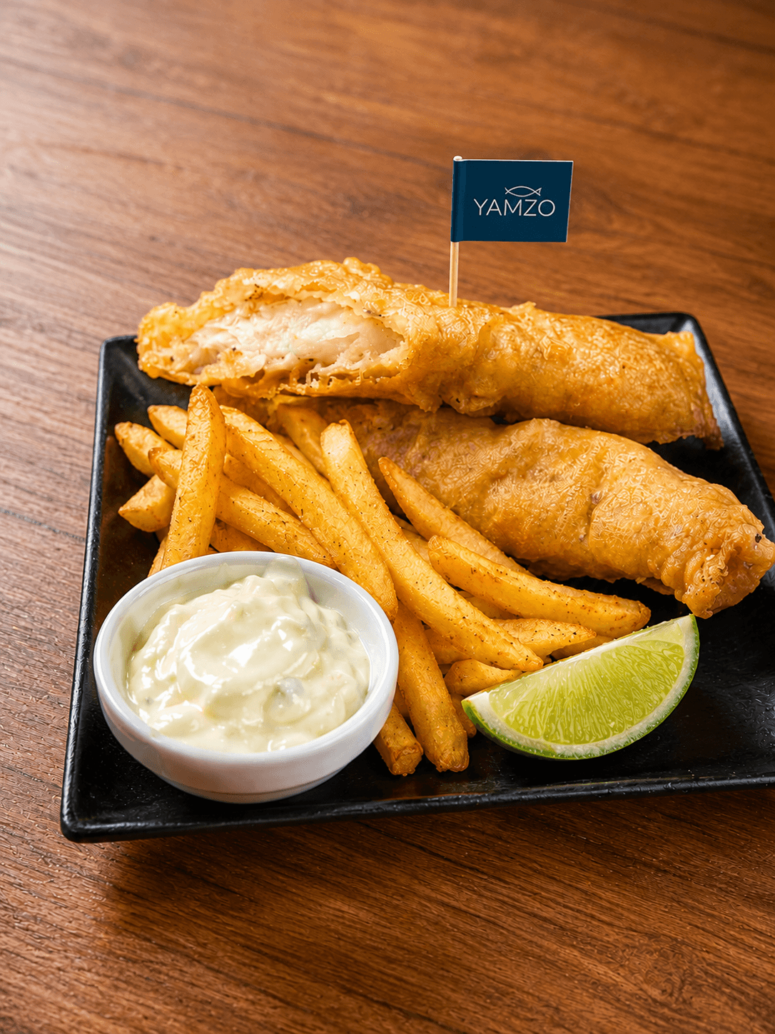 Yamzo best fish and chips with tartar sauce