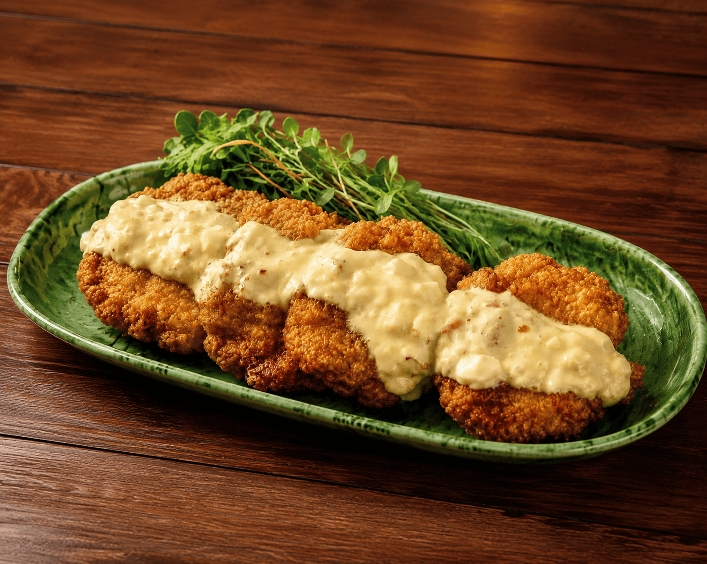 Crispy chicken nanban with tartar sauce