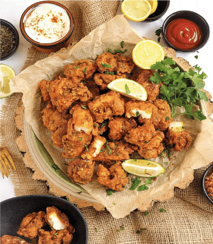 Crispy loitta fry with lemon