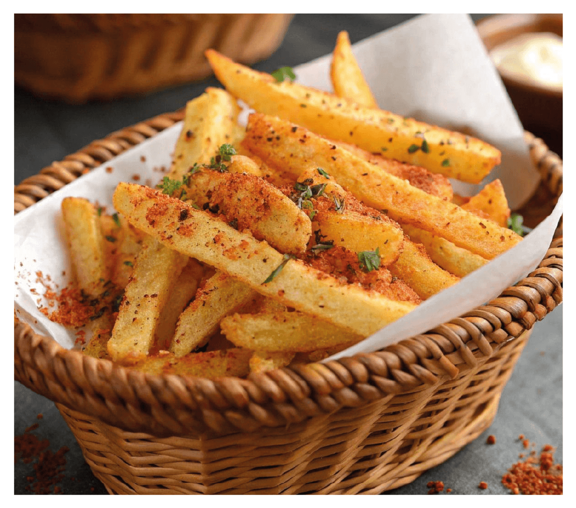French fries tossed in Yamzo masala